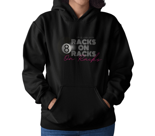 Racks on Racks - 8 Ball - Pullover Hoodie - BFLY BILLIARDS