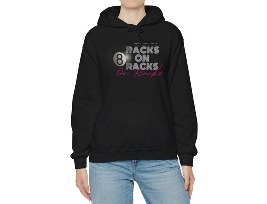 Racks on Racks - 8 Ball - Pullover Hoodie - BFLY BILLIARDS