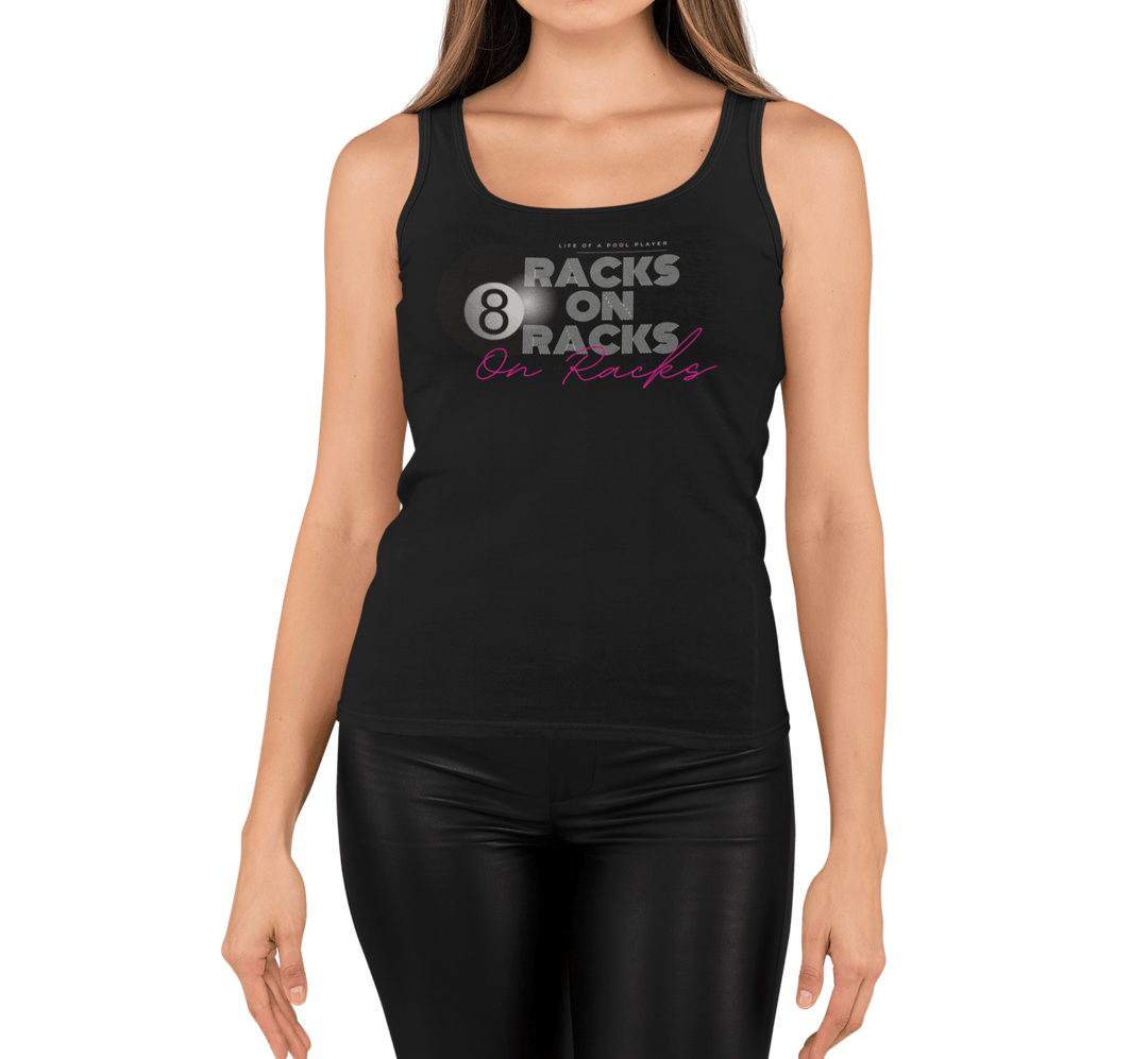 Racks on Racks - 8 Ball - Unisex Tank Top - BFLY BILLIARDS