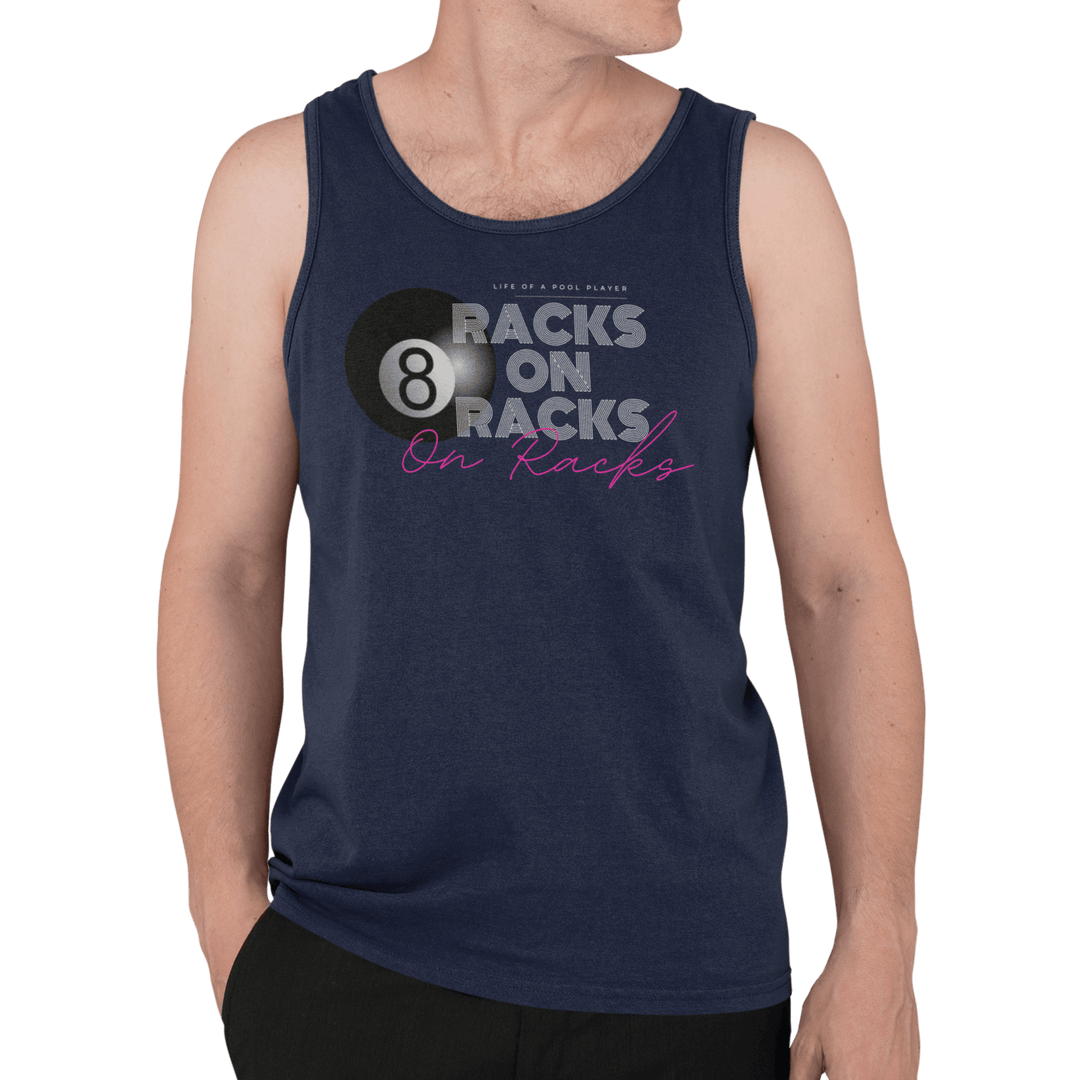 Racks on Racks - 8 Ball - Unisex Tank Top - BFLY BILLIARDS
