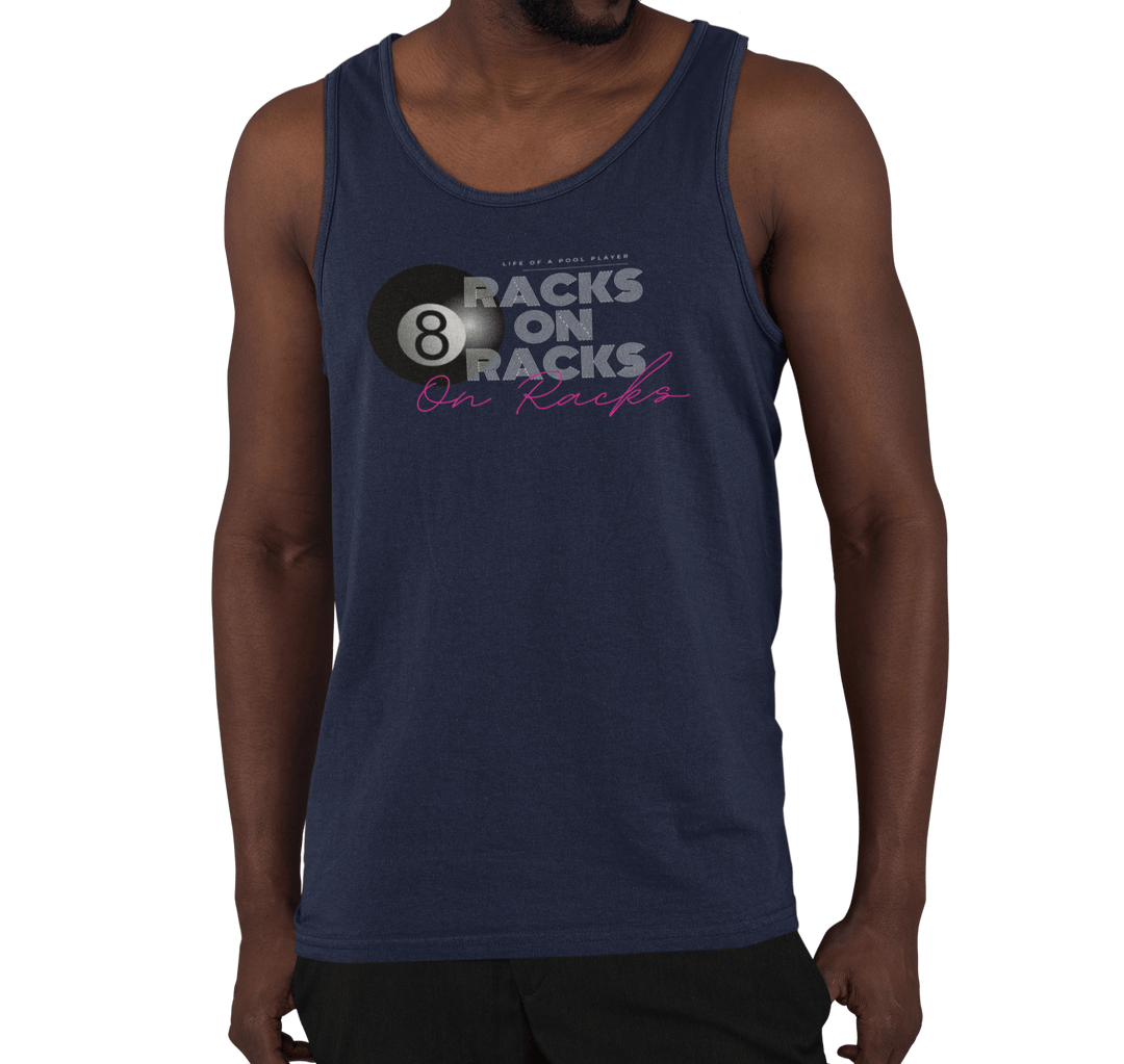 Racks on Racks - 8 Ball - Unisex Tank Top - BFLY BILLIARDS