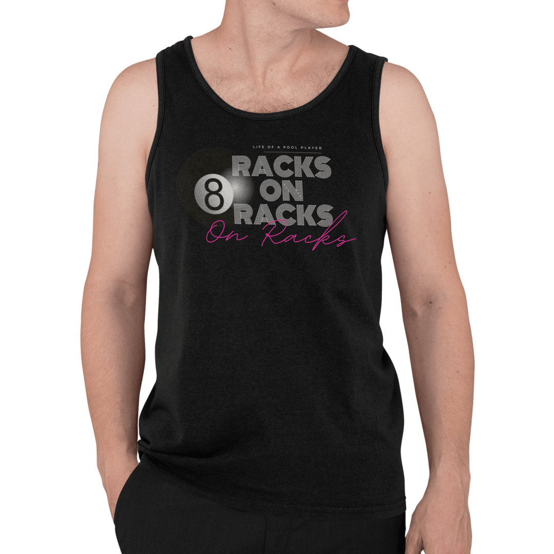 Racks on Racks - 8 Ball - Unisex Tank Top - BFLY BILLIARDS
