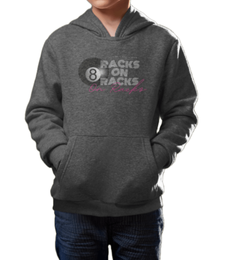 Racks on Racks - 8 Ball - Youth Hoodie - BFLY BILLIARDS