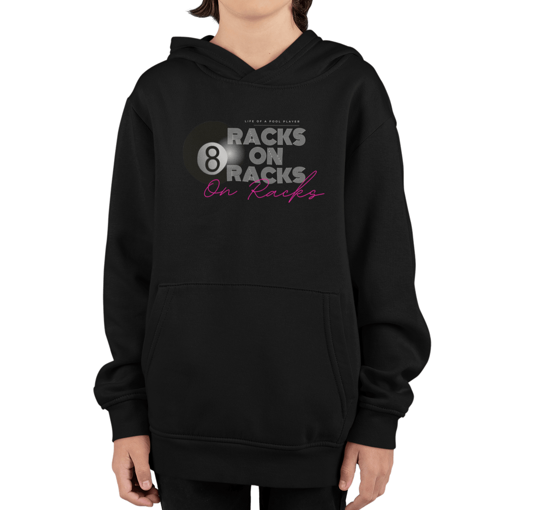 Racks on Racks - 8 Ball - Youth Hoodie - BFLY BILLIARDS