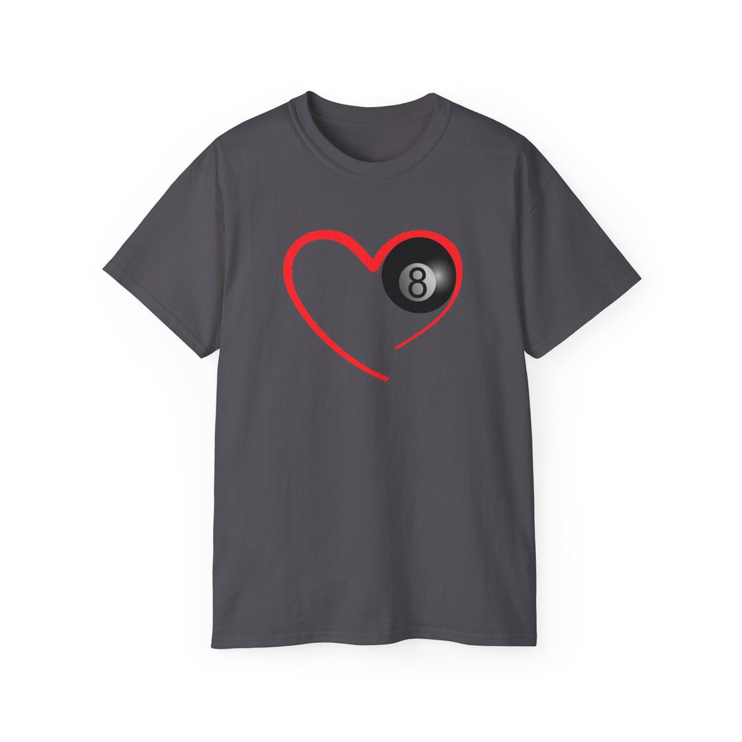 Red Line Love - 8 Ball - Unisex Cotton T-Shirt - BFLY BILLIARDS