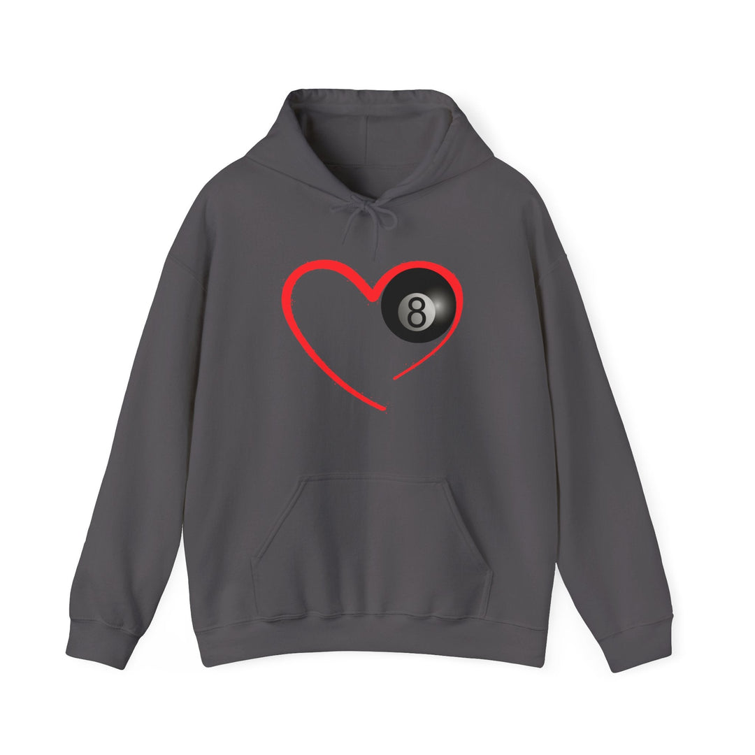 Red Line Love - 8 Ball - Unisex Pullover Hoodie - BFLY BILLIARDS