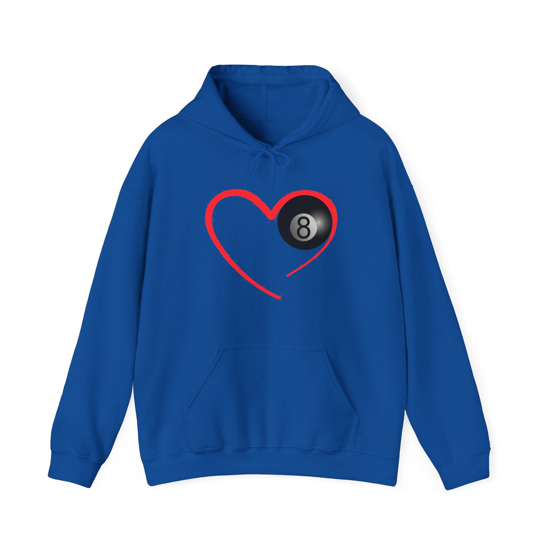 Red Line Love - 8 Ball - Unisex Pullover Hoodie - BFLY BILLIARDS
