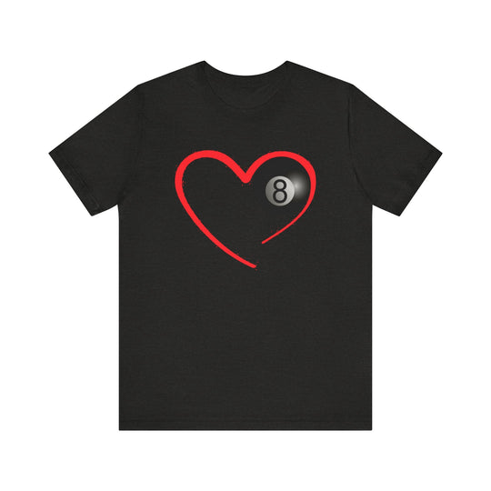 Red Line Love - 8 Ball - Unisex Softstyle Tee - BFLY BILLIARDS