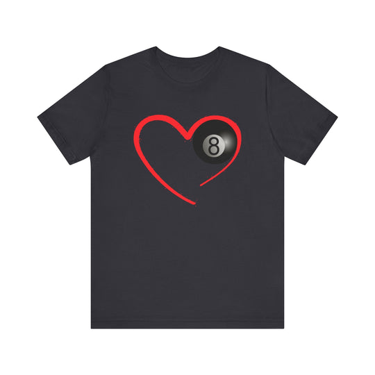Red Line Love - 8 Ball - Unisex Softstyle Tee - BFLY BILLIARDS