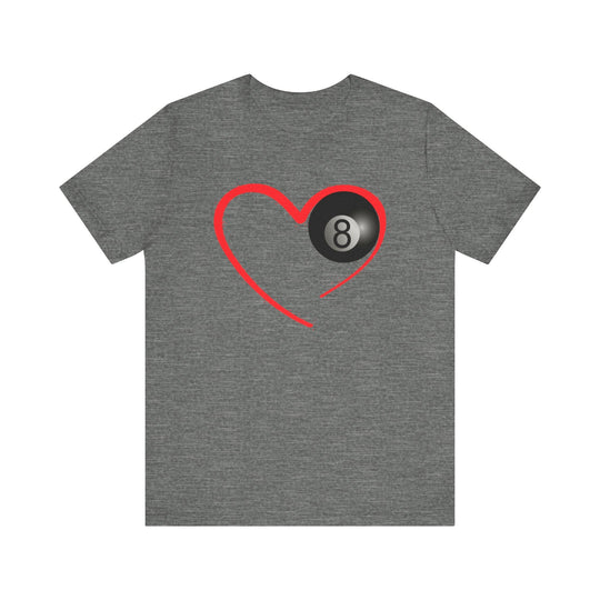 Red Line Love - 8 Ball - Unisex Softstyle Tee - BFLY BILLIARDS