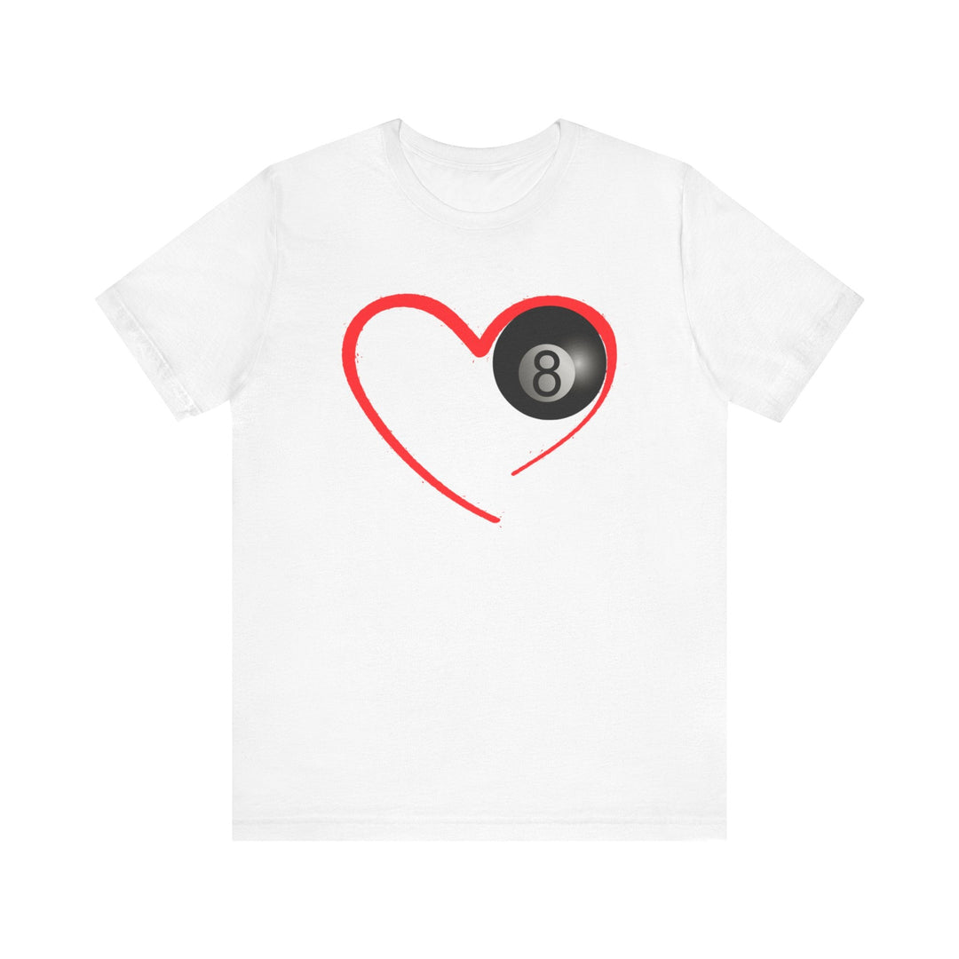 Red Line Love - 8 Ball - Unisex Softstyle Tee - BFLY BILLIARDS