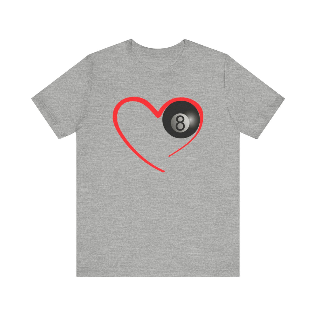 Red Line Love - 8 Ball - Unisex Softstyle Tee - BFLY BILLIARDS