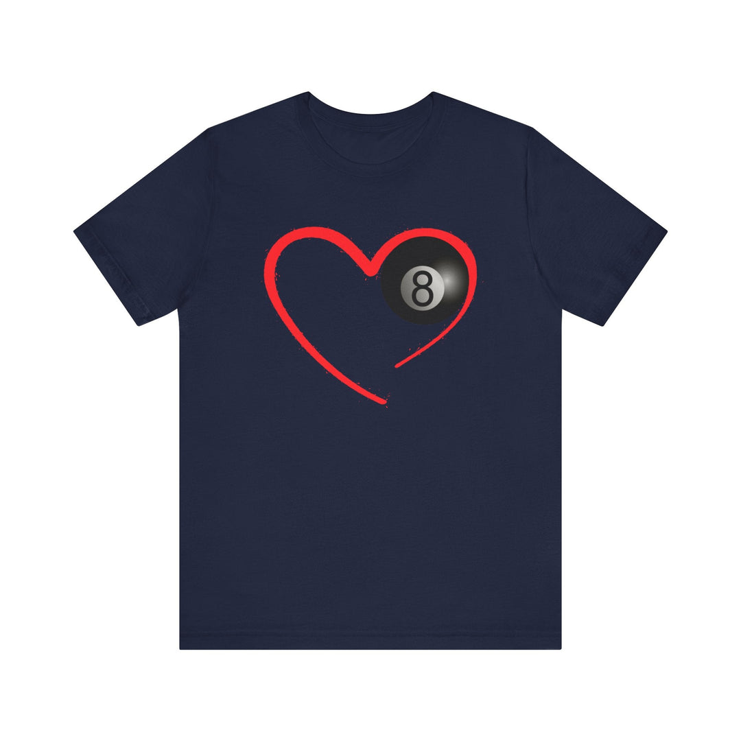Red Line Love - 8 Ball - Unisex Softstyle Tee - BFLY BILLIARDS