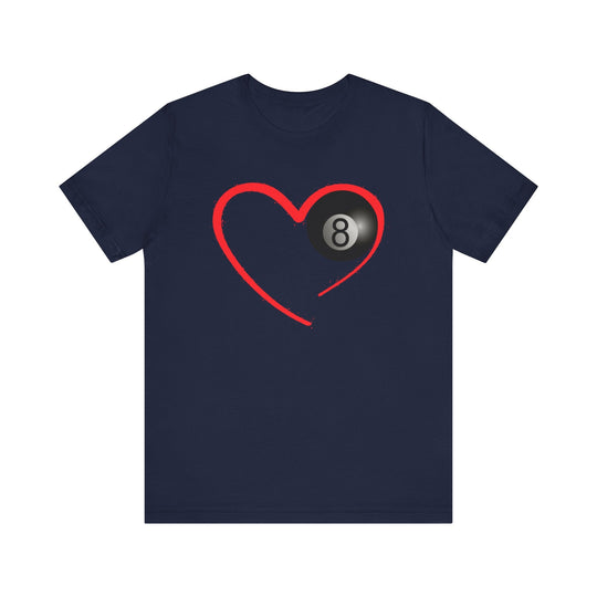 Red Line Love - 8 Ball - Unisex Softstyle Tee - BFLY BILLIARDS