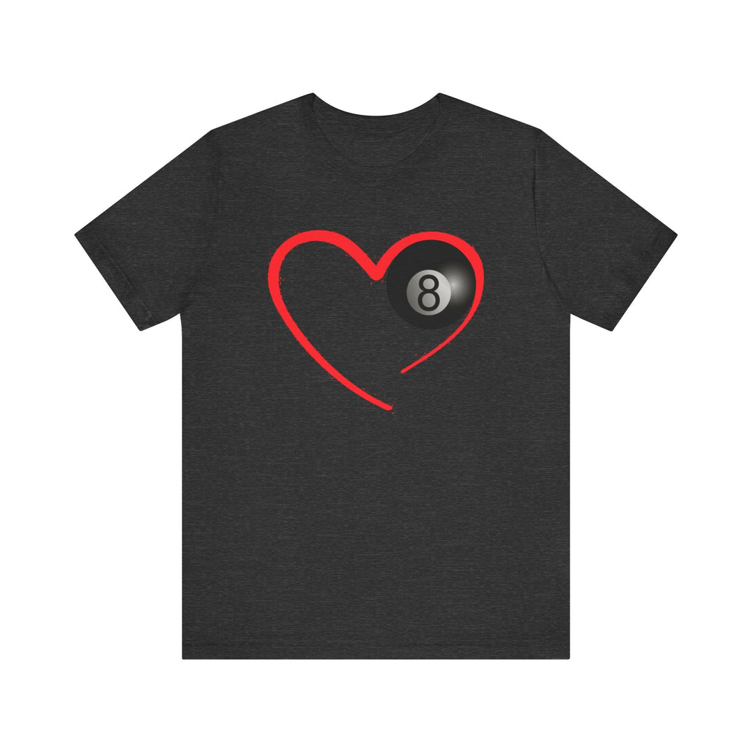 Red Line Love - 8 Ball - Unisex Softstyle Tee - BFLY BILLIARDS