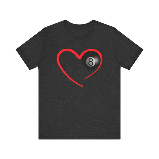 Red Line Love - 8 Ball - Unisex Softstyle Tee - BFLY BILLIARDS