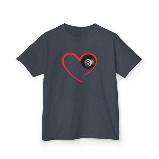 Red Line Love - 8 Ball - Youth Cotton Tee - BFLY BILLIARDS