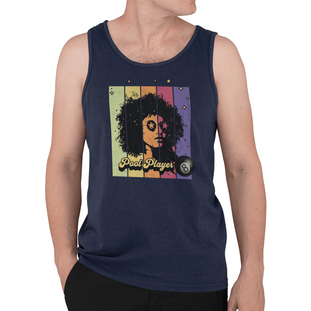Retro Star Pool Player - Unisex Tank Top - BFLY BILLIARDS