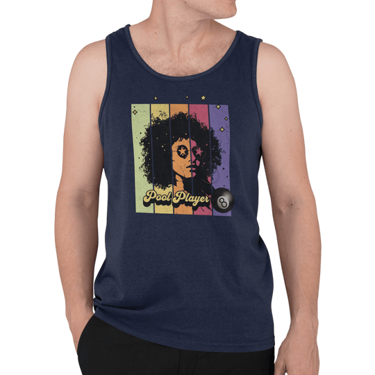 Retro Star Pool Player - Unisex Tank Top - BFLY BILLIARDS