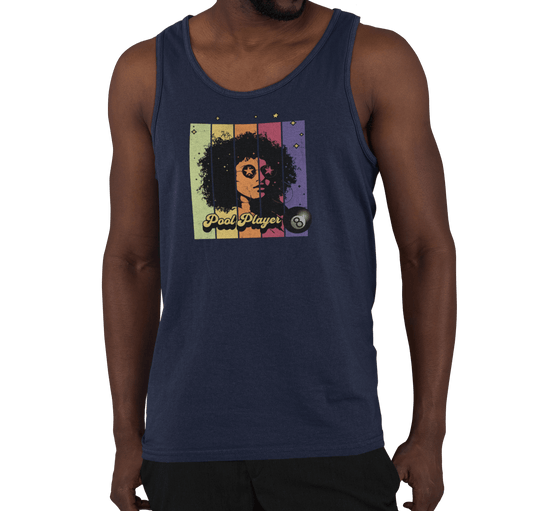 Retro Star Pool Player - Unisex Tank Top - BFLY BILLIARDS