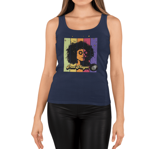 Retro Star Pool Player - Unisex Tank Top - BFLY BILLIARDS
