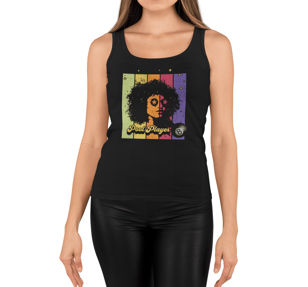 Retro Star Pool Player - Unisex Tank Top - BFLY BILLIARDS