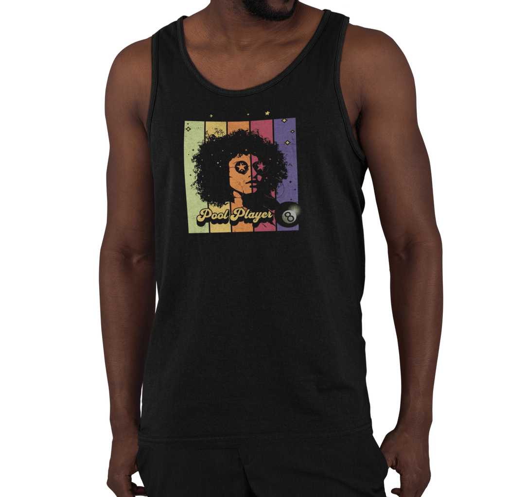 Retro Star Pool Player - Unisex Tank Top - BFLY BILLIARDS