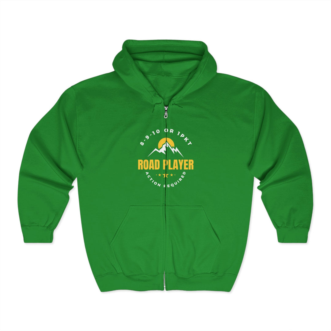 Road Player - Action Required - Full Zip Hoodie - BFLY BILLIARDS