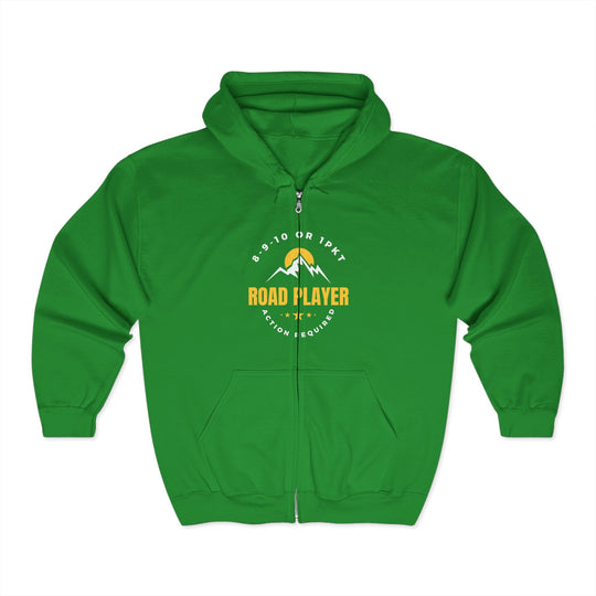 Road Player - Action Required - Full Zip Hoodie - BFLY BILLIARDS