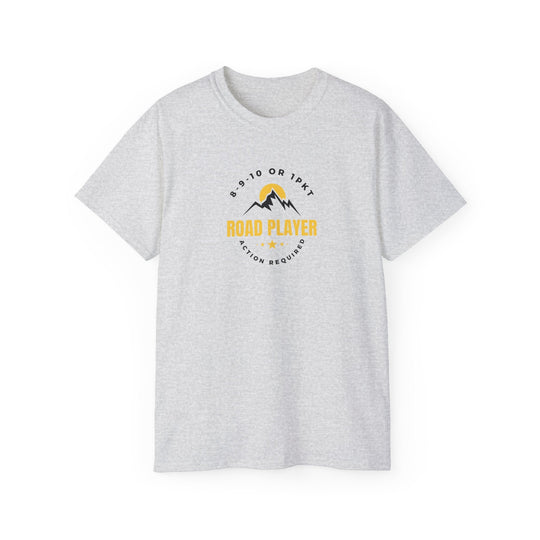 Road Player - Action Required - Unisex Cotton T-Shirt - BFLY BILLIARDS