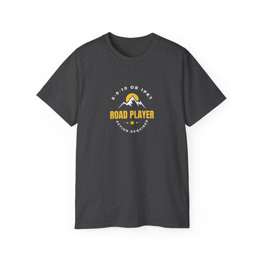 Road Player - Action Required - Unisex Cotton T-Shirt - BFLY BILLIARDS