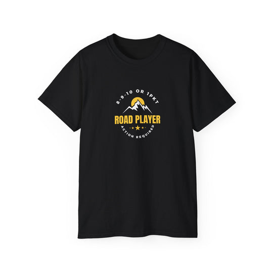 Road Player - Action Required - Unisex Cotton T-Shirt - BFLY BILLIARDS