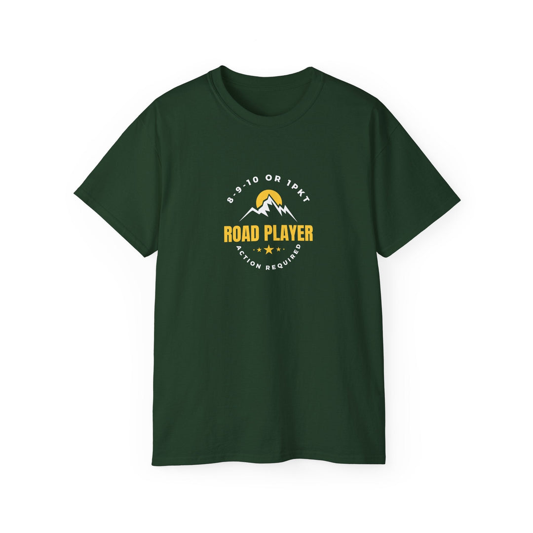 Road Player - Action Required - Unisex Cotton T-Shirt - BFLY BILLIARDS