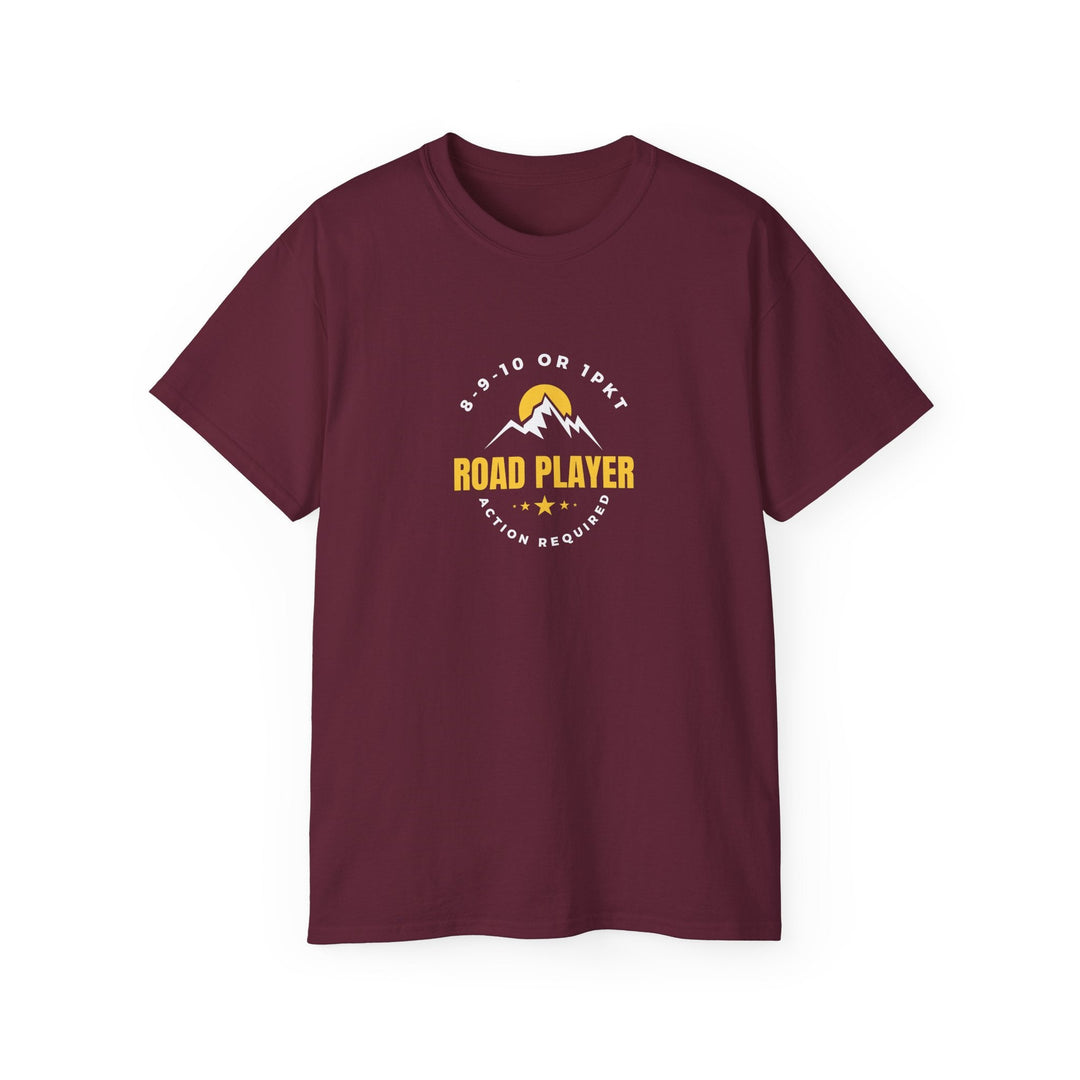 Road Player - Action Required - Unisex Cotton T-Shirt - BFLY BILLIARDS
