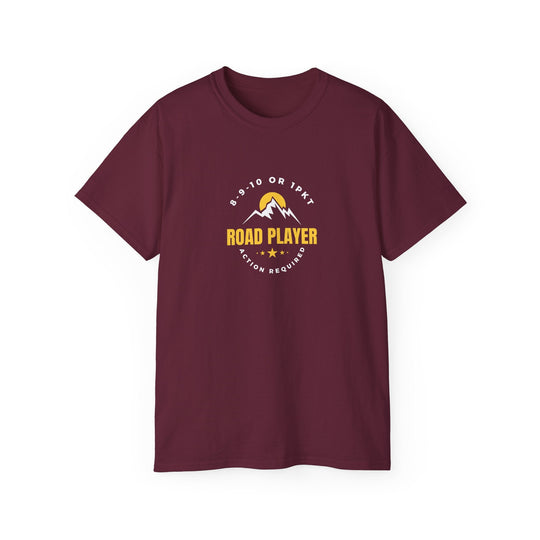 Road Player - Action Required - Unisex Cotton T-Shirt - BFLY BILLIARDS