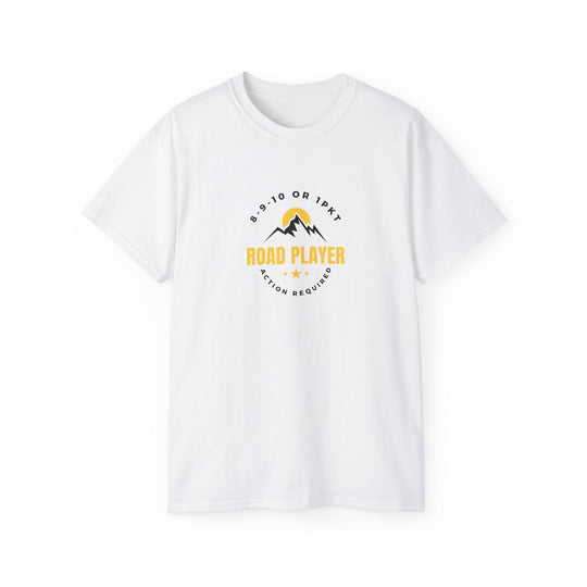 Road Player - Action Required - Unisex Cotton T-Shirt - BFLY BILLIARDS