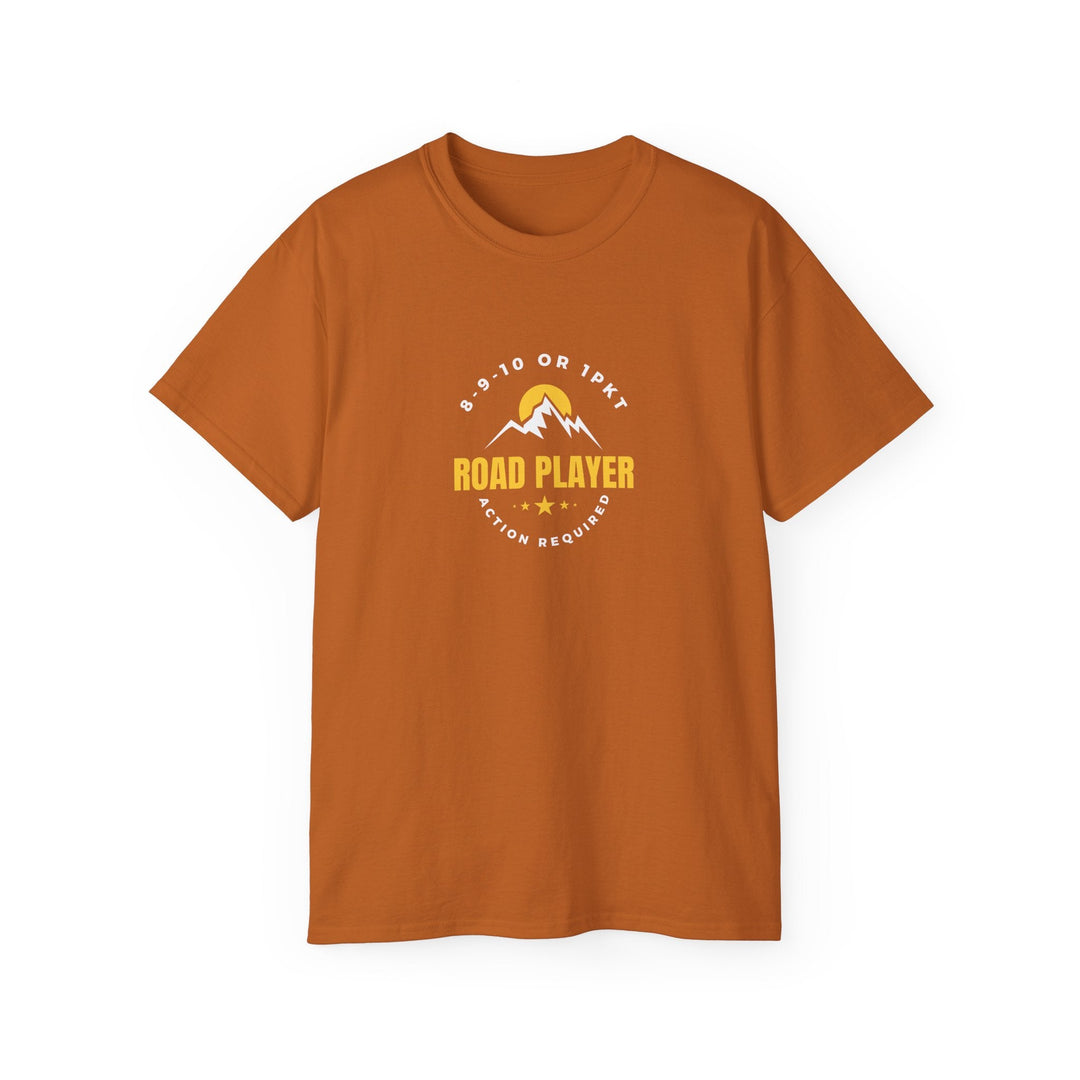 Road Player - Action Required - Unisex Cotton T-Shirt - BFLY BILLIARDS