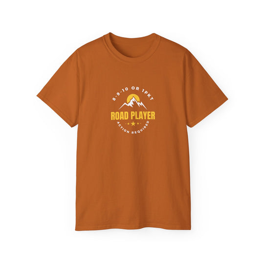Road Player - Action Required - Unisex Cotton T-Shirt - BFLY BILLIARDS