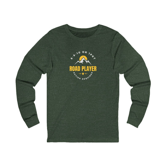 Road Player - Action Required - Unisex Long Sleeve Tee - BFLY BILLIARDS