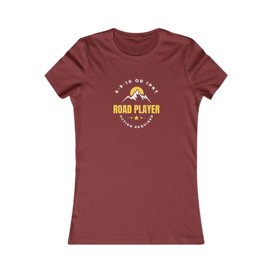 Road Player - Action Required - Women's Fitted Tee - BFLY BILLIARDS