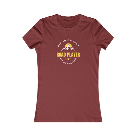 Road Player - Action Required - Women's Fitted Tee - BFLY BILLIARDS