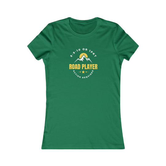 Road Player - Action Required - Women's Fitted Tee - BFLY BILLIARDS