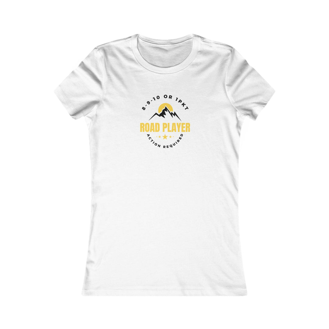 Road Player - Action Required - Women's Fitted Tee - BFLY BILLIARDS
