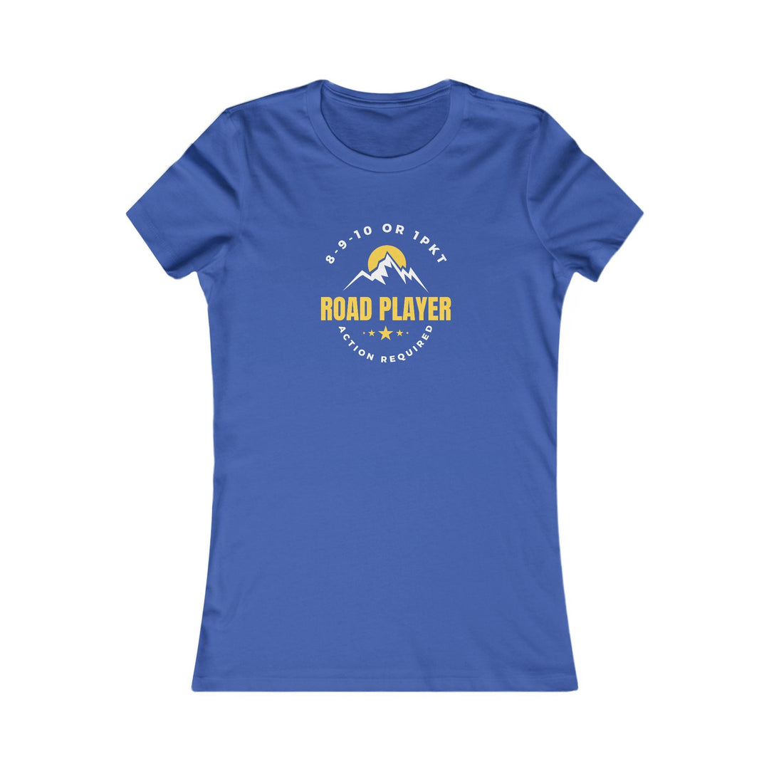 Road Player - Action Required - Women's Fitted Tee - BFLY BILLIARDS
