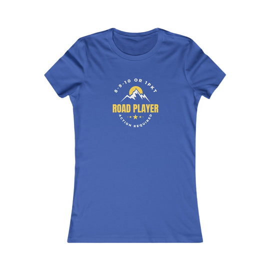 Road Player - Action Required - Women's Fitted Tee - BFLY BILLIARDS