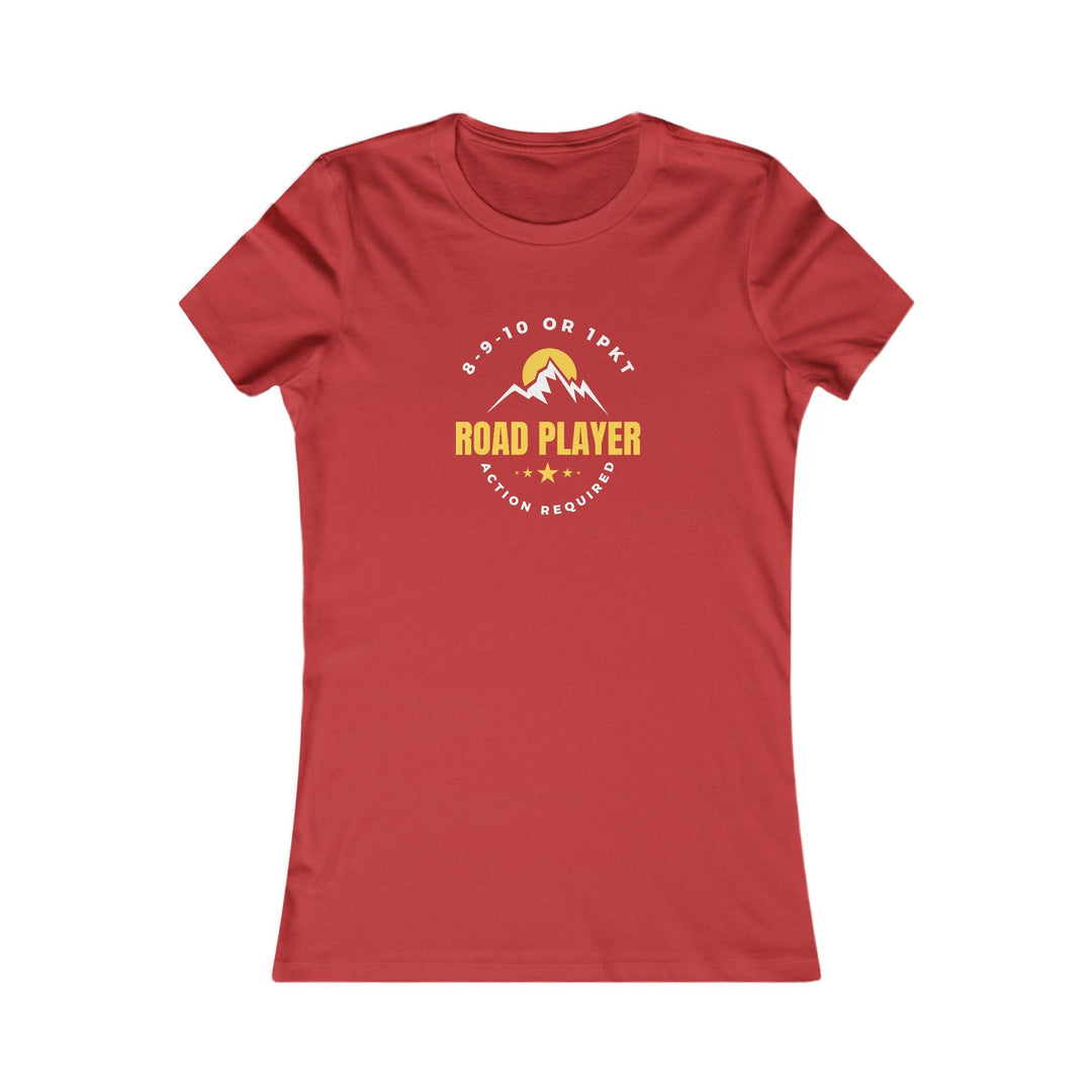 Road Player - Action Required - Women's Fitted Tee - BFLY BILLIARDS
