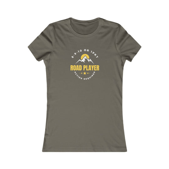 Road Player - Action Required - Women's Fitted Tee - BFLY BILLIARDS