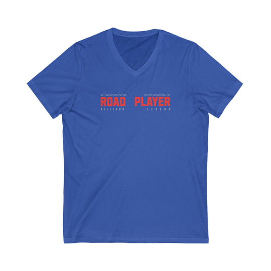 Road Player - Billiard Legend - Unisex V - Neck Tee - BFLY BILLIARDS