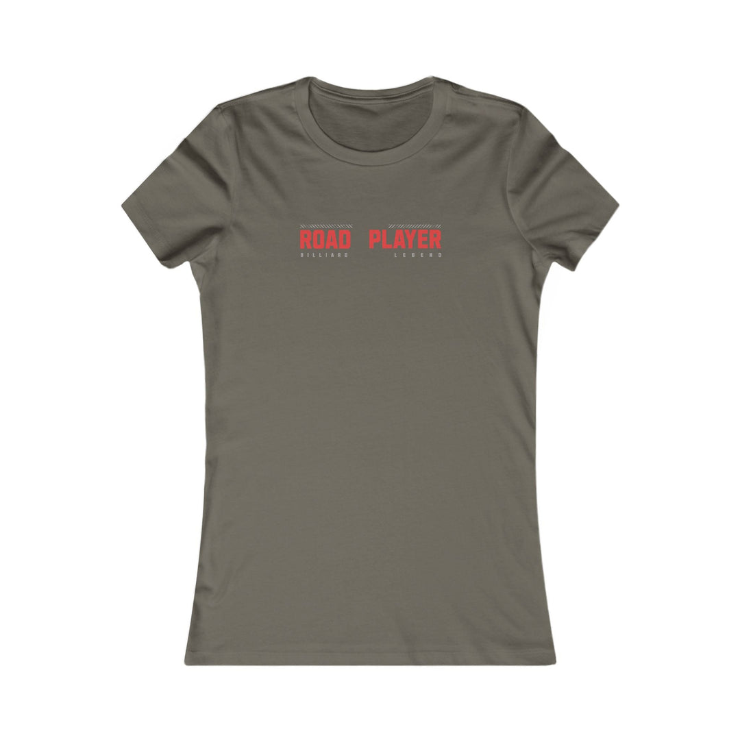 Road Player - Billiard Legend - Women's Fitted Tee - BFLY BILLIARDS