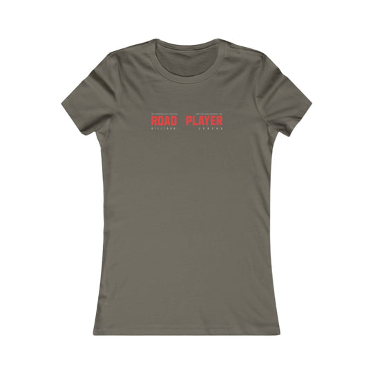 Road Player - Billiard Legend - Women's Fitted Tee - BFLY BILLIARDS
